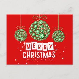 Cartão Postal Enfeites de natal Diamond