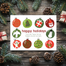 Cartão Postal Enfeites de Natal Encantadores Natal Antigo PERSON