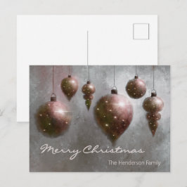 Cartão Postal Enfeites de Natal Pendurados Personalizados Cobre