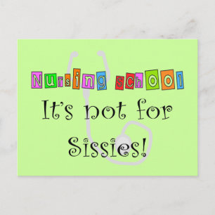 Cartão Postal Enfermagem Engraçada, Presentes para Estudantes