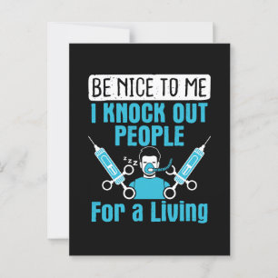 Cartão Postal Enfermeira da CRNA, anestesista, derruba Pessoas