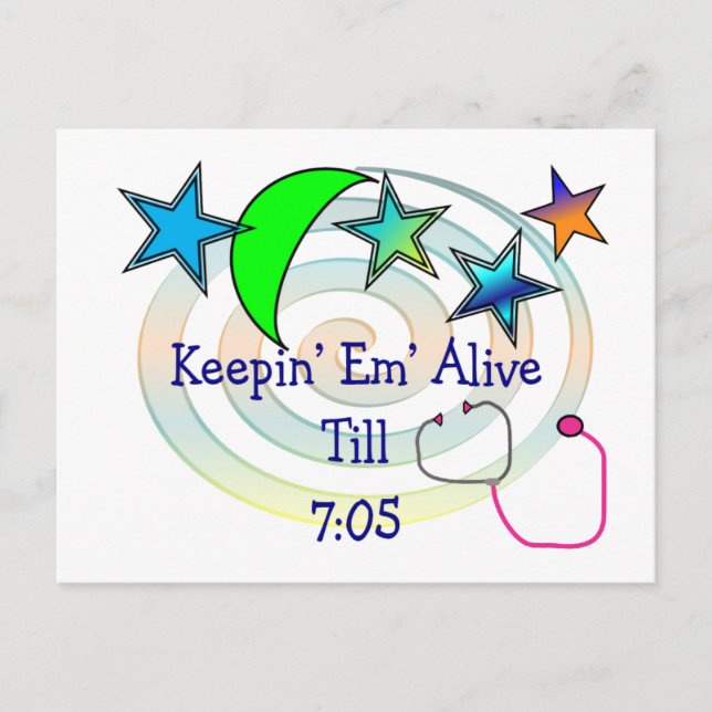 Cartão Postal Enfermeira Enfermeira T-Shirts e presentes (Frente)