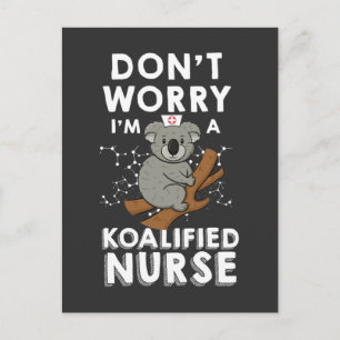 Cartão Postal Enfermeira registrada Koala - Funcionário Médico