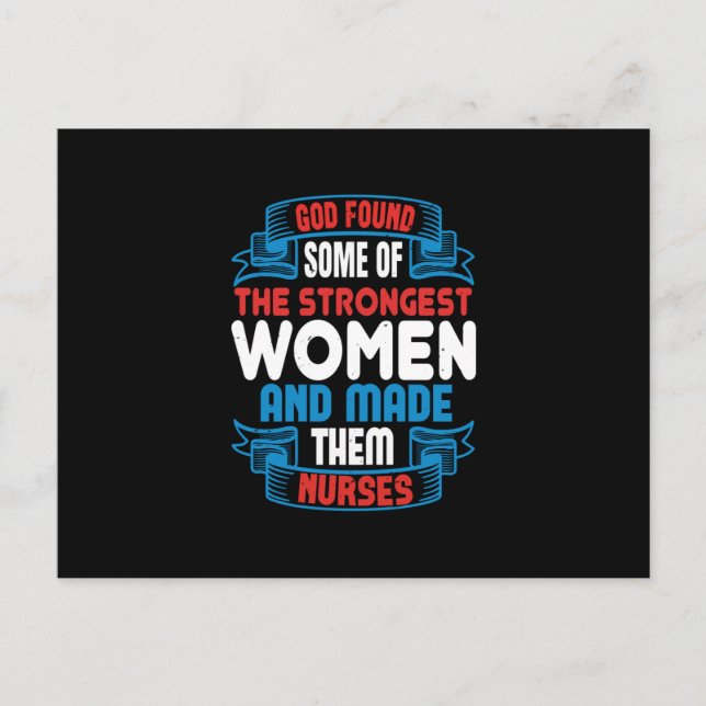 Cartão Postal Enfermeiras Corona - Deus Encontrou Mulheres Forte (Frente)