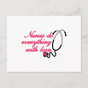 Cartão Postal Enfermeiras Fazem Tudo Com Amor