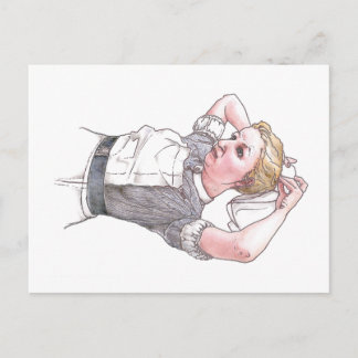 Cartão Postal Enfermeiro Do Hospital Middlesex Que Se Vestia Par