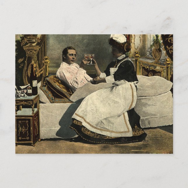 Cartão Postal Enfermeiro Vintage (Frente)