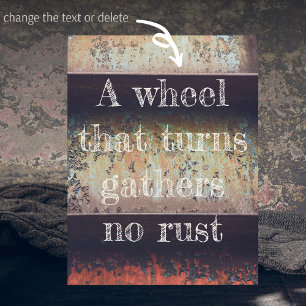 Cartão Postal enferrujado abstrato marrom