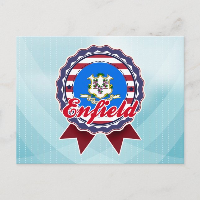 Cartão Postal Enfield, CT (Frente)