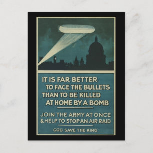 Cartão Postal Enfrentar as Balas