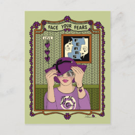 Cartão Postal Enfrente seus Medos_A_ Postcard