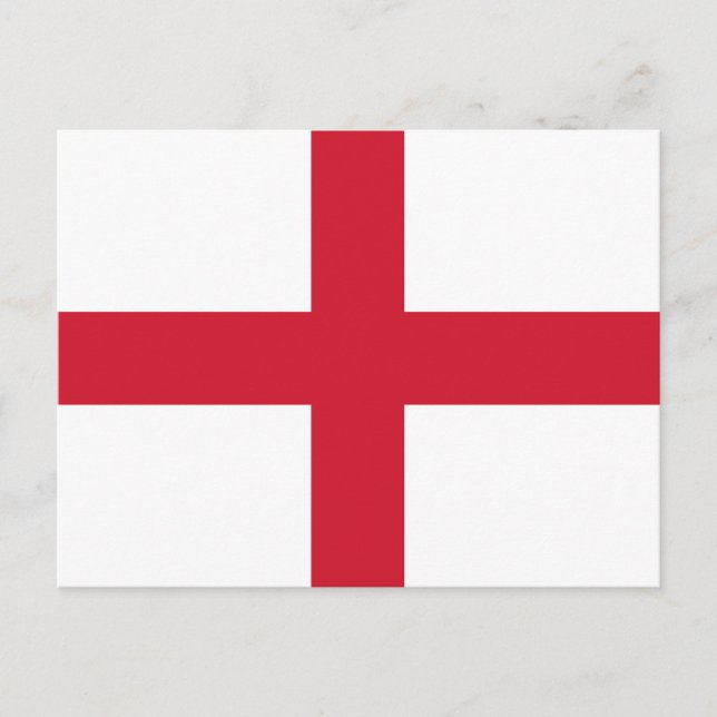 Cartão Postal England Flag (Frente)