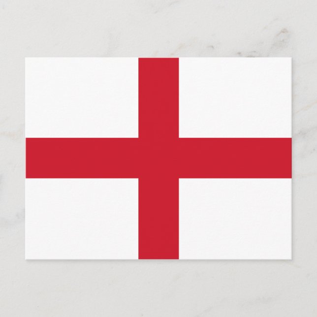 Cartão Postal England Flag (Frente)