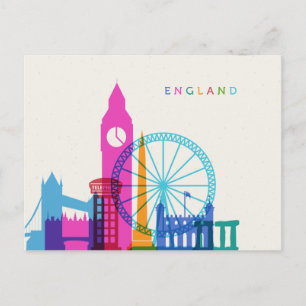 Cartão Postal England Skyline