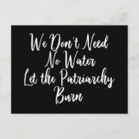 Engraçada citação feminista anti-patriarcal para a