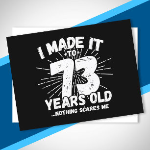 Cartão Postal Engraçado 73º Aniversário Citado Sarcástico 73 Ano