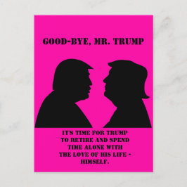 Cartão Postal Engraçado Anti Trump: Adeus, Sr. Trump