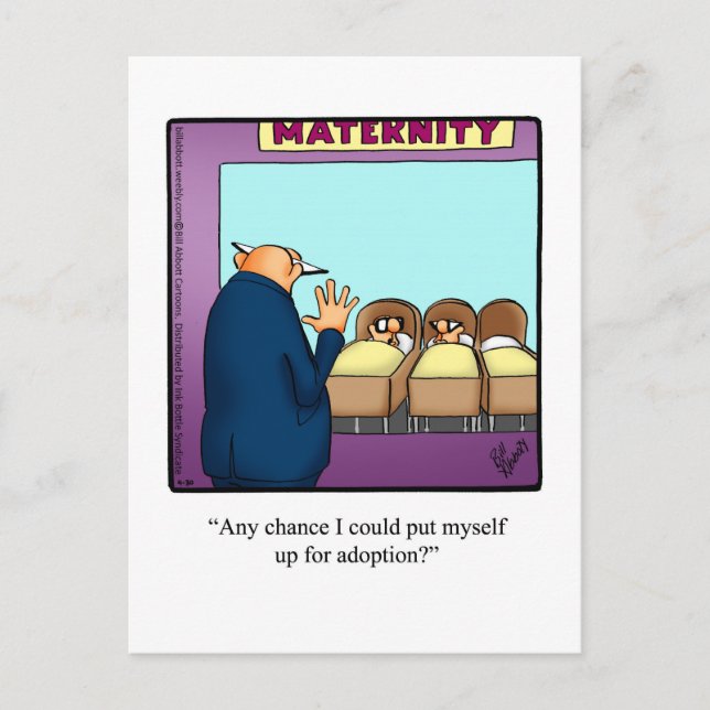 Cartão Postal Engraçado Apenas Por Cartaz De Raios (Frente)