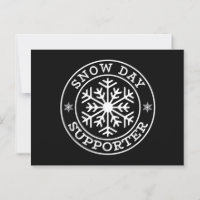 Engraçado Apoiador do Dia da Neve Professor Estuda