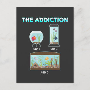 Cartão Postal Engraçado Aquário Geek Aquário Humor