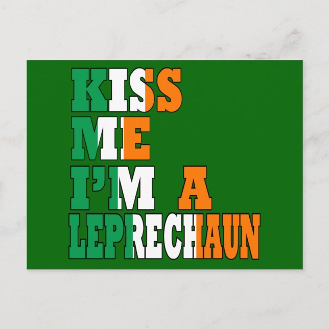 Cartão Postal Engraçado bebendo irlandês (Frente)