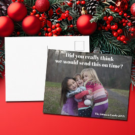 Cartão Postal Engraçado Belo Belo Natal Foto Sarcástico