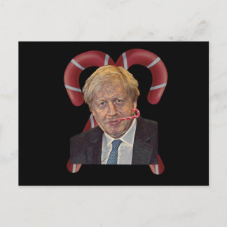 Cartão Postal Engraçado Boris Johnson Natal