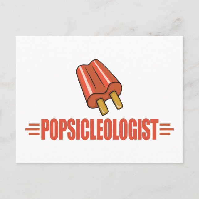 Cartão Postal Engraçado Cherry Popsicle Lover (Frente)