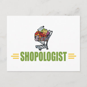 Cartão Postal Engraçado Compro de Grocery