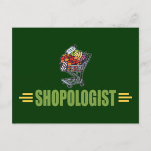 Cartão Postal Engraçado Compro de Grocery