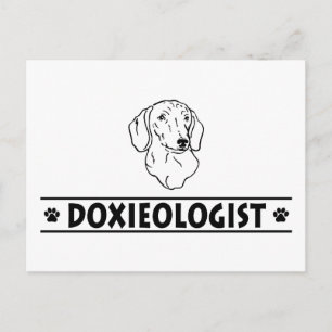 Cartão Postal Engraçado Dachshund - Suavizado