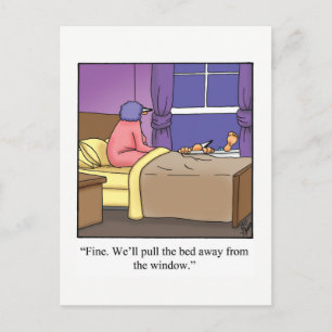 Cartão postal engraçado de aniversário de casament