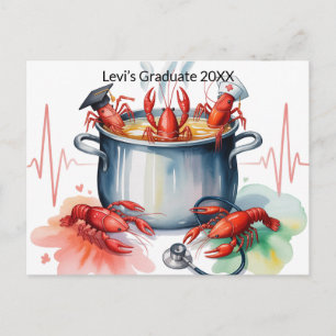 Cartão postal engraçado de formatura de enfermeira