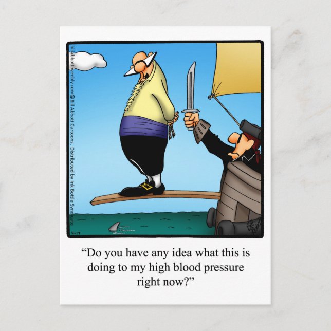 Cartão postal engraçado de humor "Sinta-se Melhor" (Frente)