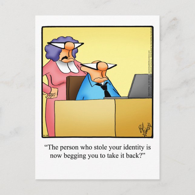 Cartão postal engraçado de "Manter Contato" (Frente)