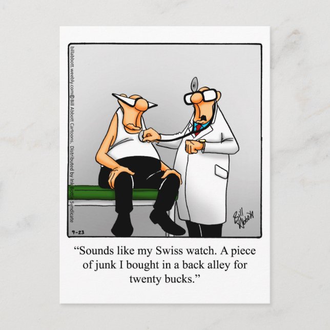 Cartão postal engraçado de melhoras (Frente)