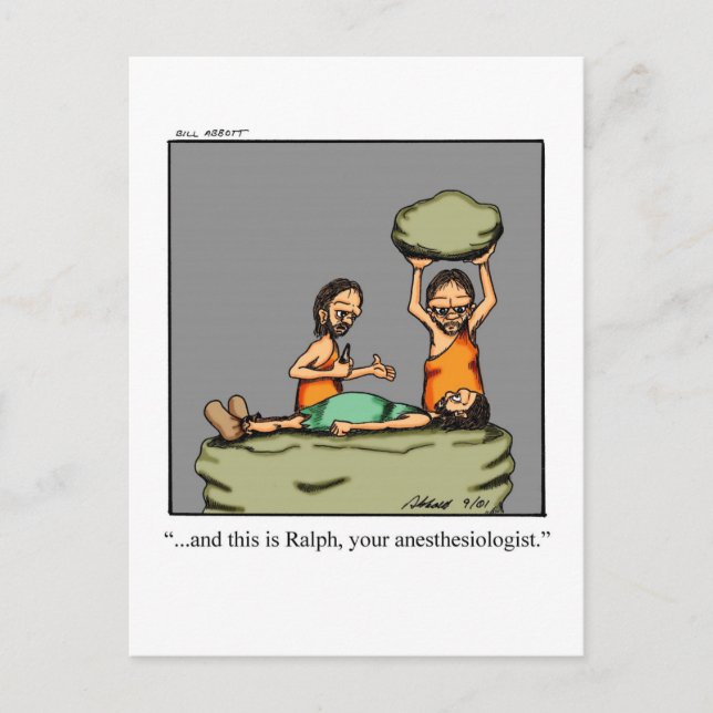 Cartão postal engraçado de melhoras com humor (Frente)