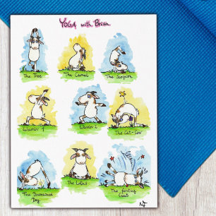 Cartão postal engraçado de Yoga 