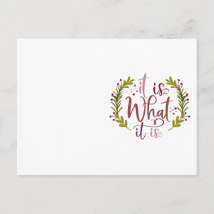 Cartão Postal Engraçado Design De Dizer Que É O Que É