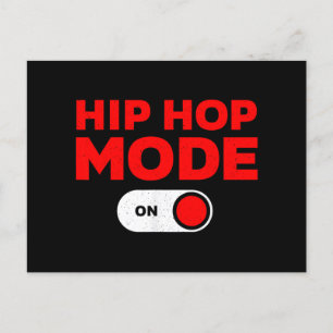 Cartão Postal Engraçado Design de Hip Hop para Homens Homens 90 