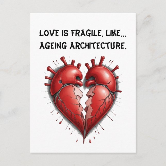 Cartão Postal engraçado Divorciar Humor (Frente)