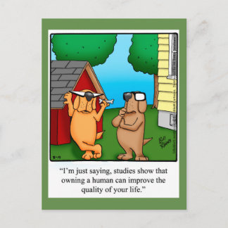 Cartão Postal Engraçado Humor de Cachorro Cartaz Espectickles