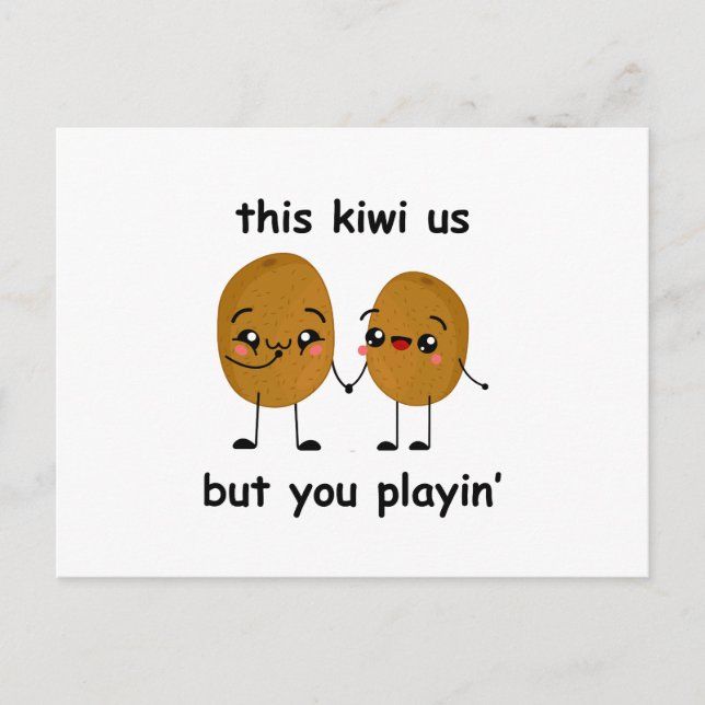 Cartão Postal Engraçado Kiwi (Frente)