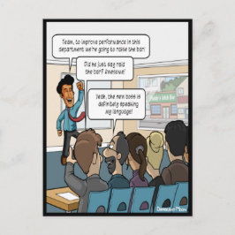 Cartão postal engraçado Levante a Barra