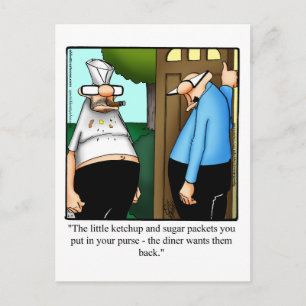 Cartão Postal Engraçado Mantendo-Se Em Contato Com O Cartão-Post