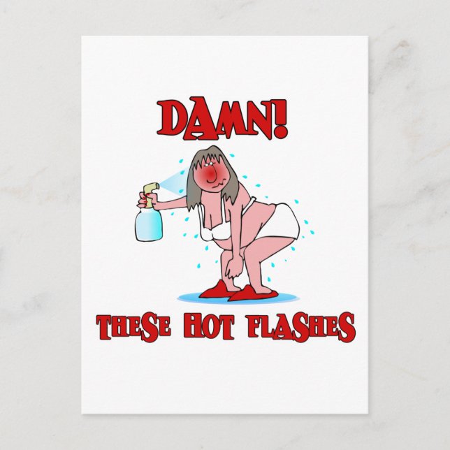 Cartão Postal Engraçado Menopause (Frente)