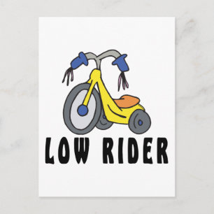 Cartão Postal Engraçado Mexicano com Carro Rebaixado