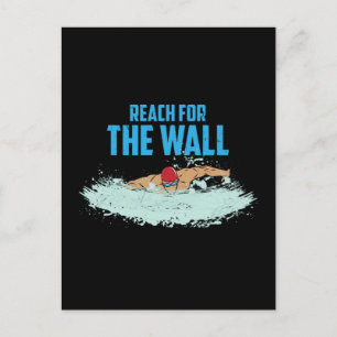 Cartão Postal Engraçado Nadação Cotação Swimmer Gift