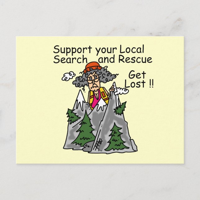 Cartão Postal Engraçado Perder (Frente)