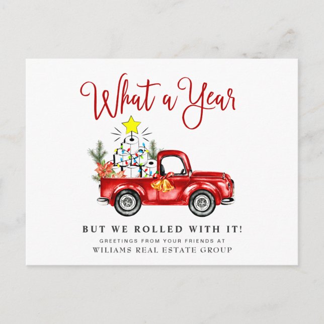 Cartão Postal Engraçado Que Corporação de Natal (Frente)